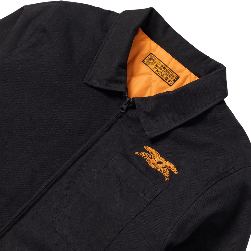 Antihero Basic Eagle Stash Jacket - Black/Orange