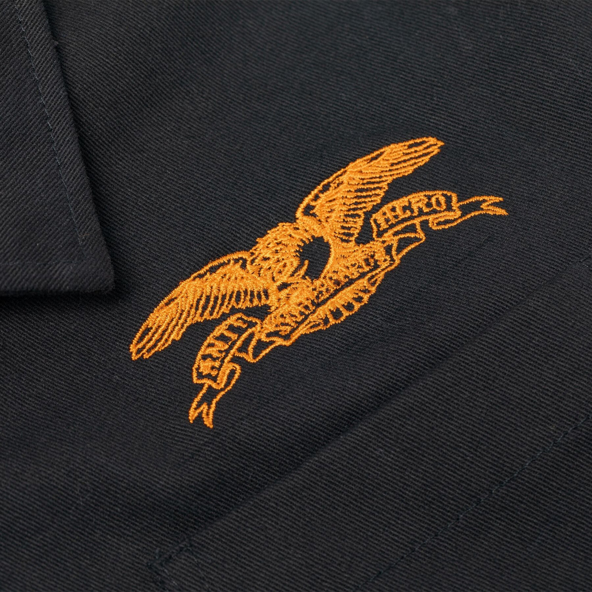 Antihero Basic Eagle Stash Jacket - Black/Orange