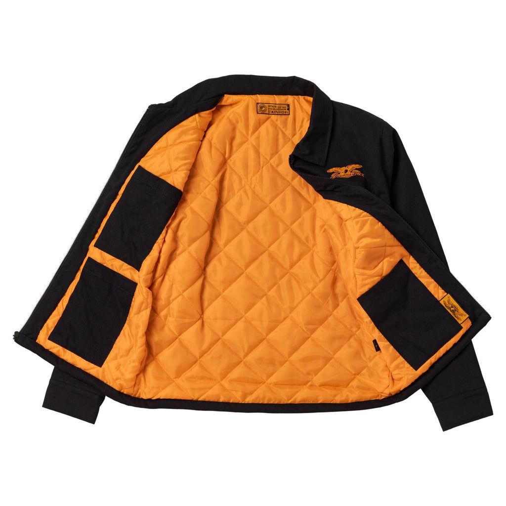 Antihero Basic Eagle Stash Jacket - Black/Orange