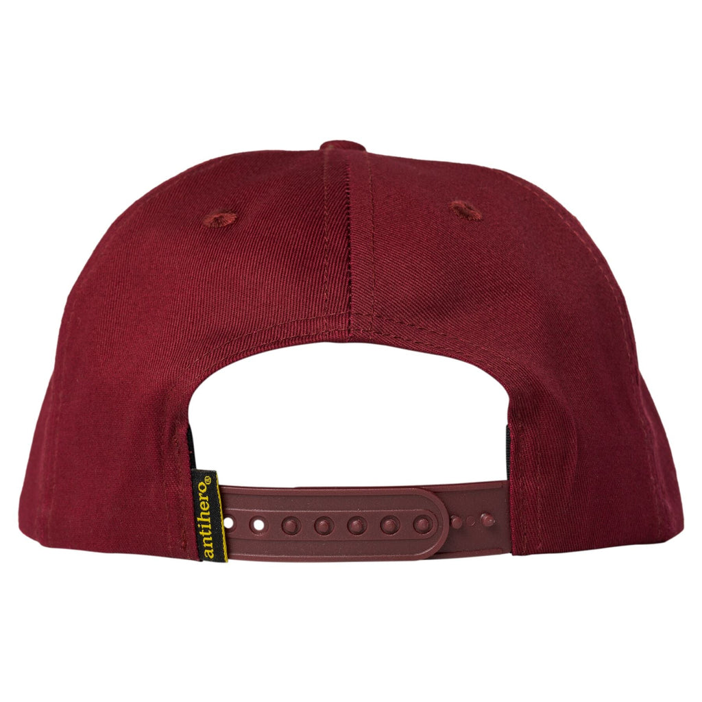 Antihero Basic Eagle Snapback - Wine/Gold