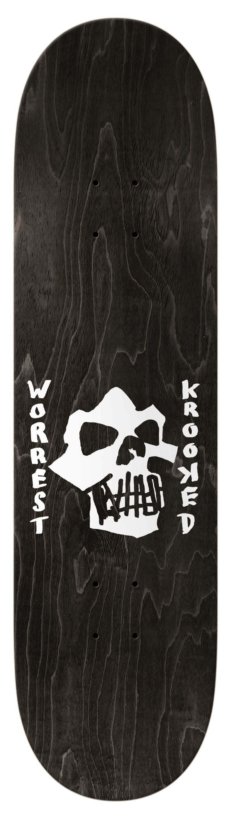 Krooked Worrest Skulls And Bolts Deck - 8.3 Twin Tail Slick