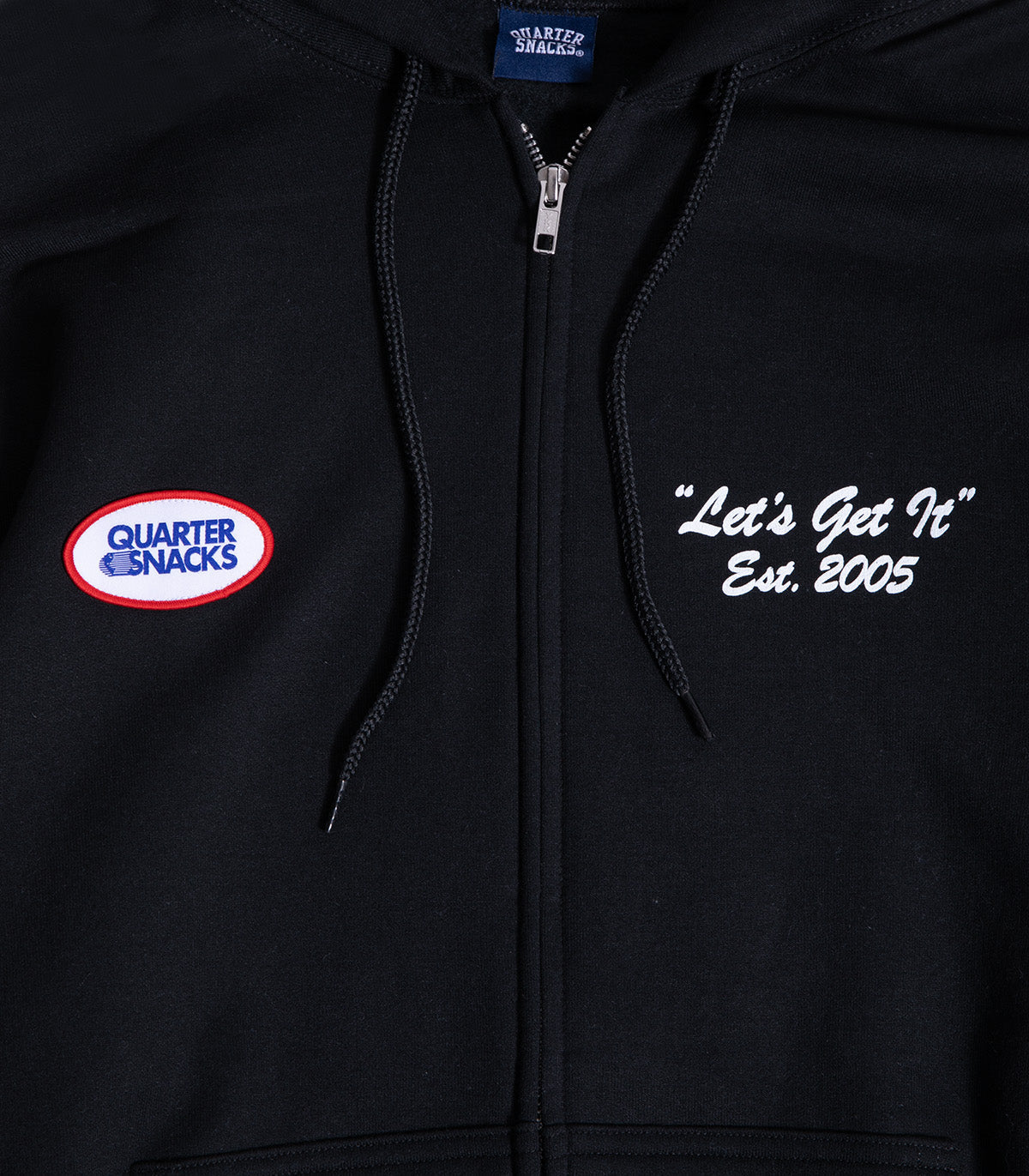 Quartersnacks Let's Get It Zip Up Hooded Sweatshirt