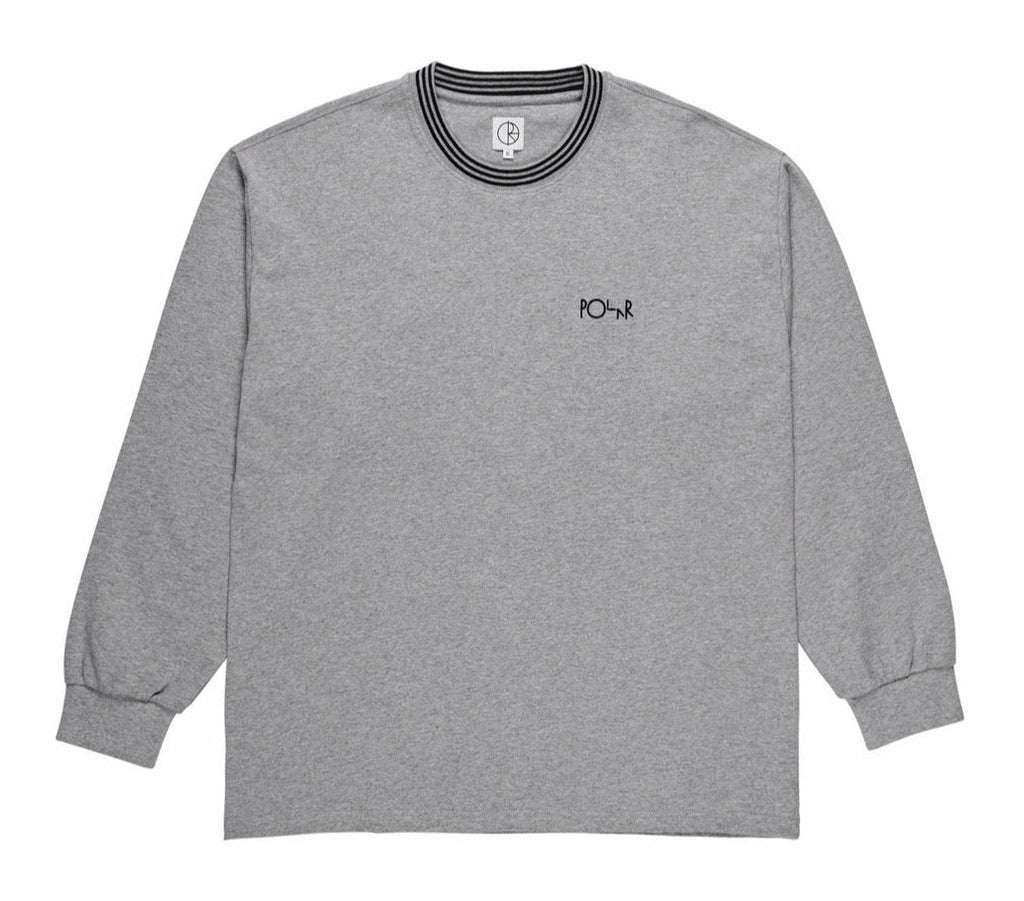 Polar Striped Rib Longsleeve Tee - Heather Grey