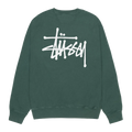 Stussy Basic Pigment Dyed Crewneck - Forest