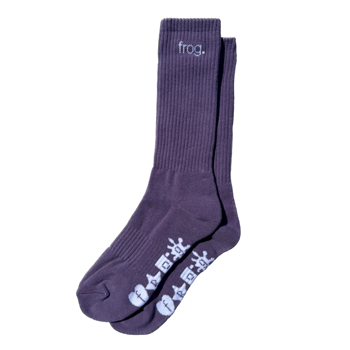 Frog Socks - Plum