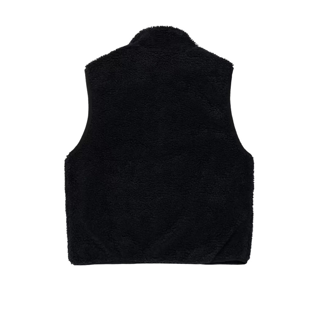 Stussy Sherpa Reversible Vest - Black