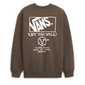 Vans Circle Bones Formula Crewneck - Coal Brown