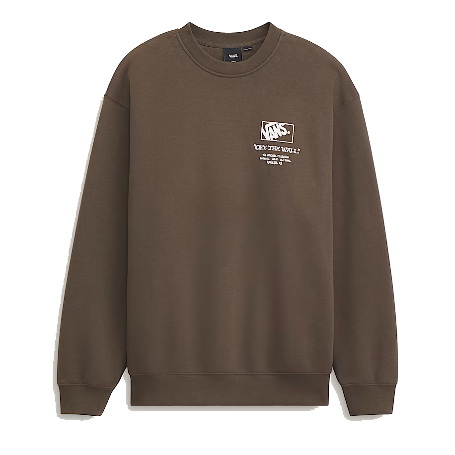 Vans Circle Bones Formula Crewneck - Coal Brown