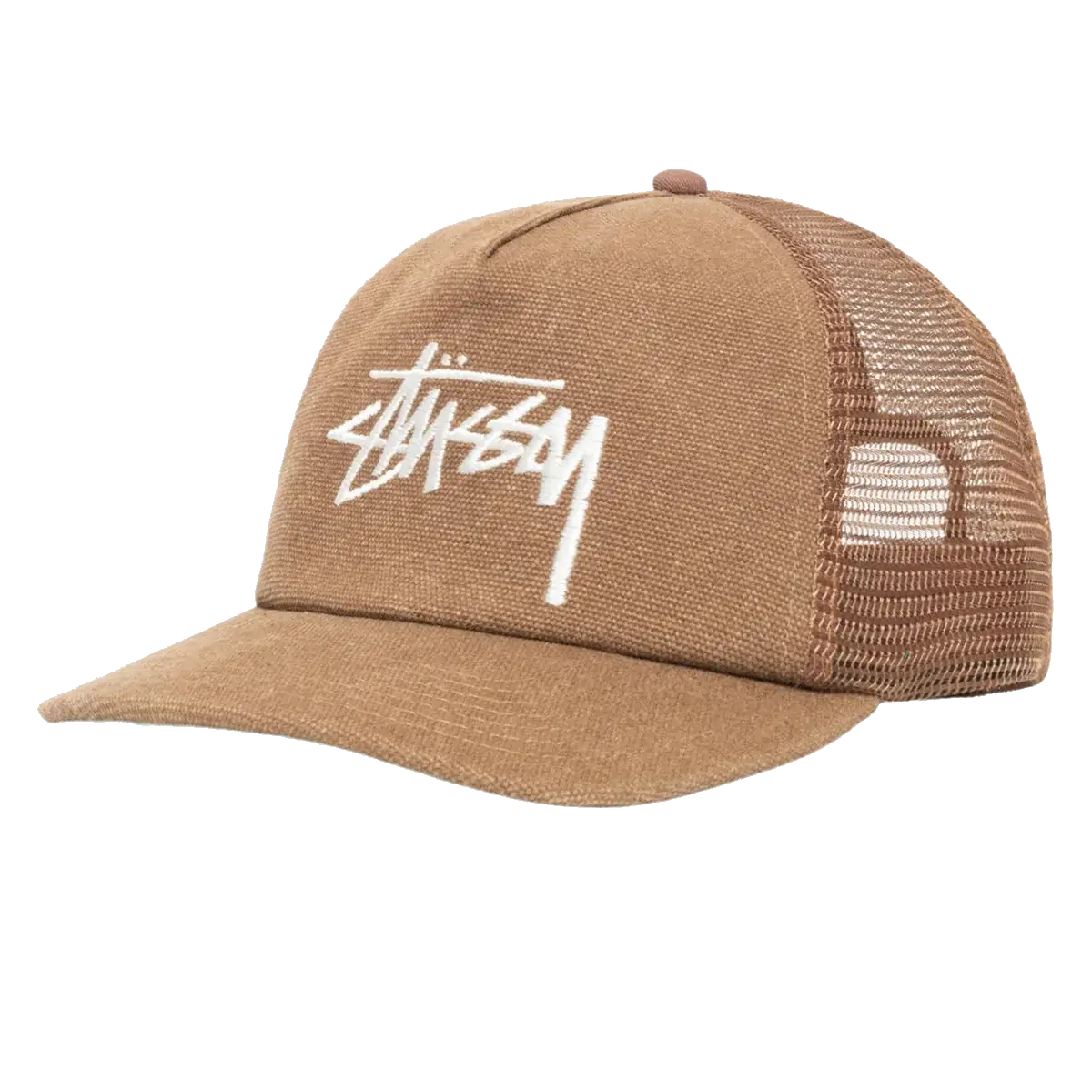 Stussy Mid-Depth Big Stock Mesh Snapback - Brown