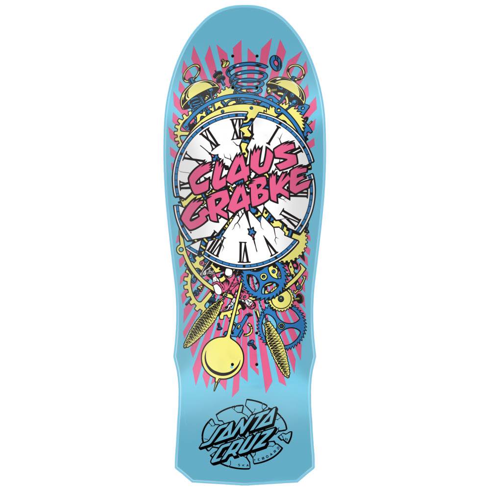Santa Cruz Reissue Grabke Exploding Clock Deck - 10.34 X 30.54