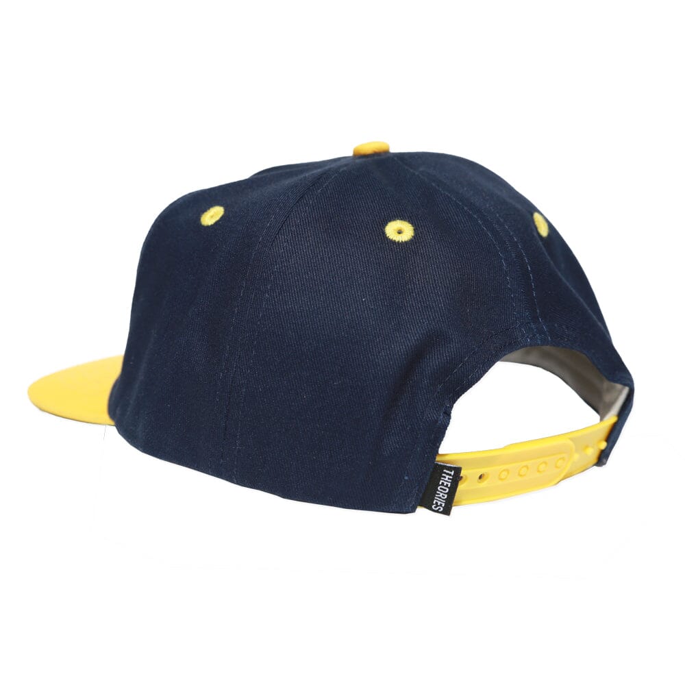 Theories Hoosier Snapback Hat - Navy/Yellow